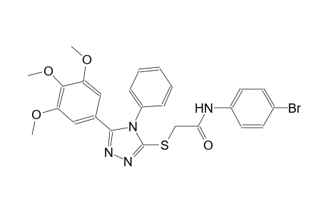 N-(4-bromophenyl)-2-{[4-phenyl-5-(3,4,5-trimethoxyphenyl)-4H-1,2,4-triazol-3-yl]sulfanyl}acetamide