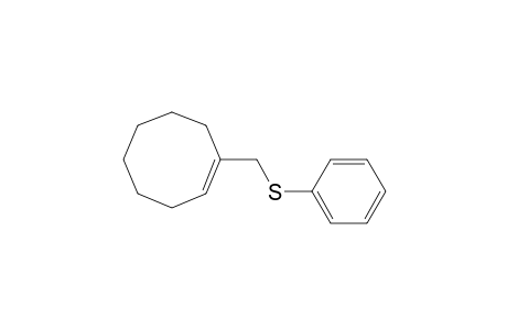 Cyclooctene, 1-[(phenylthio)methyl]-, (E)-