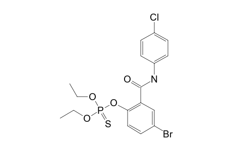 O-[4-BROMO-2-[(4-CHLOROPHENYL)-CARBAMOYL]-PHENYL]-O,O-DIETHYL-PHOSPHOROTHIOATE
