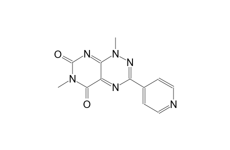 pyrimido[5,4-e][1,2,4]triazine-5,7(1H,6H)-dione, 1,6-dimethyl-3-(4-pyridinyl)-