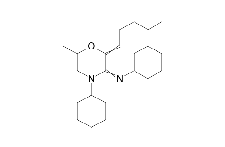 N,4-dicyclohexyl-6-methyl-2-pentylidenemorpholin-3-imine