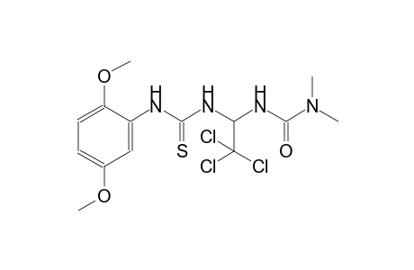 N,N-dimethyl-N'-(2,2,2-trichloro-1-{[(2,5-dimethoxyanilino)carbothioyl]amino}ethyl)urea
