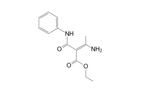 Ethyl (Z)-3-amino-2-(anilinocarbonyl)-butenoate