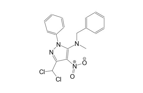 N-benzyl-3-(dichloromethyl)-N-methyl-4-nitro-1-phenyl-1H-pyrazol-5-amine