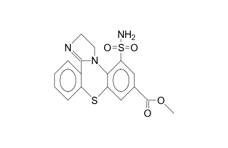 5-Sulfamoyl-2,3-dihydro-dibenzo(B,F)imidazo(1,2-D)(1,4)thiazepine-7-carboxylic acid, methyl ester