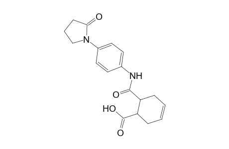 6-{[4-(2-oxopyrrolidin-1-yl)phenyl]carbamoyl}cyclohex-3-ene-1-carboxylic acid
