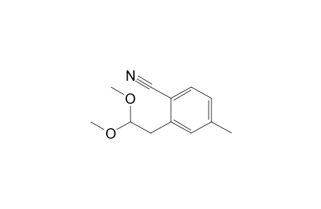 1-Cyano-2-(2,2-dimethoxyethyl)-4-methylbenzene