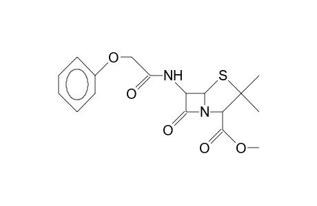 6-Phenoxyacetamido-2,2-dimethyl-penamic 3-acid, methyl ester