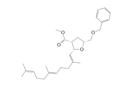 Methyl (R,S,R)-2-(2,6,10-Trimethyl-1(E),5(E),9-tridecatrienyl)-5-[(phenylmethoxy)methyl]-2,3,4,5-tetrahydro-3-furancarboxylate
