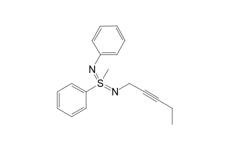 N-(3-Pentynyl)-N'-phenyl-S-methyl-S-phenyl sulfondiimine