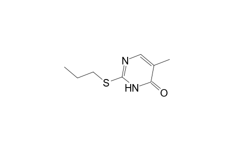 4(1H)-Pyrimidinone, 5-methyl-2-(propylthio)-