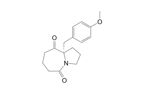 (S)-9a-(4-methoxybenzyl)hexahydro-5H-pyrrolo[1,2-a]azepine-5,9(6H)-dione