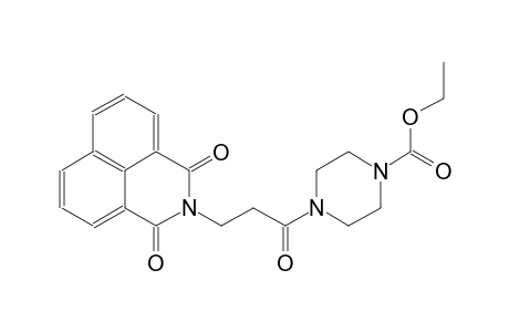 ethyl 4-[3-(1,3-dioxo-1H-benzo[de]isoquinolin-2(3H)-yl)propanoyl]-1-piperazinecarboxylate