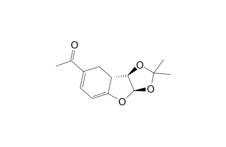 1-((3aR,8aR,8bR)-2,2-Dimethyl-3a,8,8a,8b-tetrahydro-benzo[4,5]furo[2,3-d][1,3]dioxol-7-yl)-ethanone