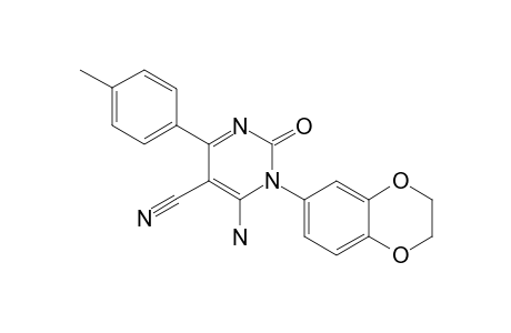 6-AMINO-5-CYANO-1-(2,3-DIHYDROBENZO-[B]-[1,4]-DIOXIN-6-YL)-4-(4-METHYLPHENYL)-2(1H)-PYRIMIDINONE