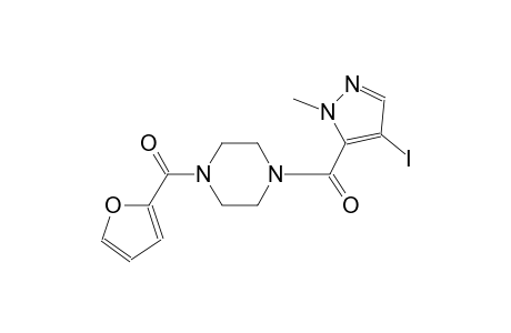 1-(2-furoyl)-4-[(4-iodo-1-methyl-1H-pyrazol-5-yl)carbonyl]piperazine