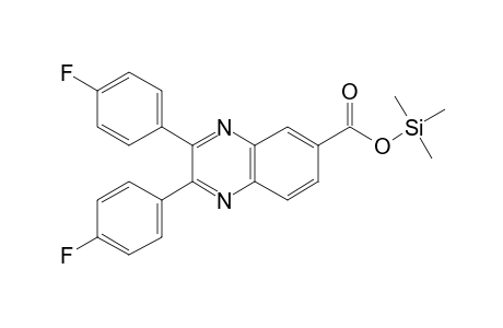 2,3-bis(4-Fluorophenyl)-6-quinoxalinecarboxylic acid, trimethylsilyl ester