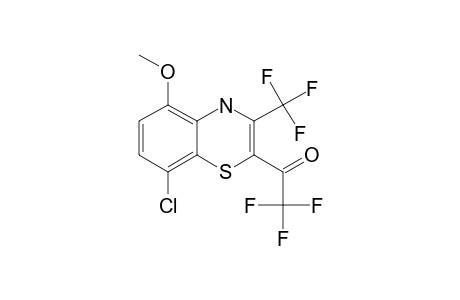 8-CHLORO-2-TRIFLUOROACETYL-3-TRIFLUOROMETHYL-5-METHOXY-4H-1,4-BENZOTHIAZINE
