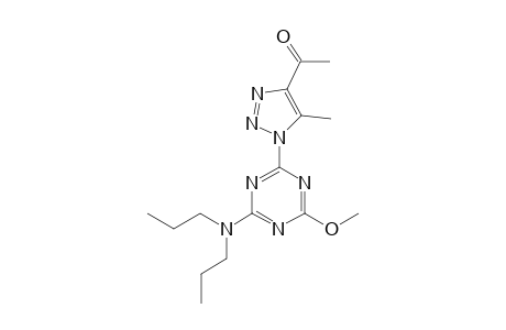 1-Ethanone, 1-[1-[4-(dipropylamino)-6-methoxy-1,3,5-triazin-2-yl]-5-methyl-1H-1,2,3-triazol-4-yl]-