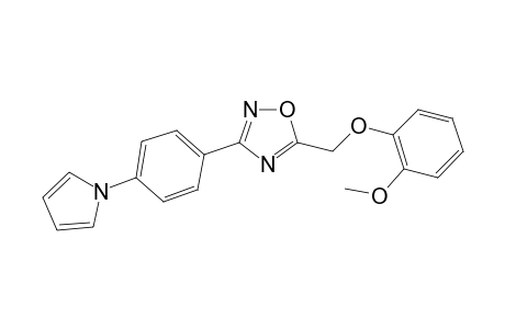 5-[(2-methoxyphenoxy)methyl]-3-[4-(1H-pyrrol-1-yl)phenyl]-1,2,4-oxadiazole