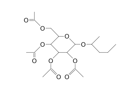 Tetra-O-acetyl-1-(1(R)-methyl-butyl).beta.-D-glucopyranoside