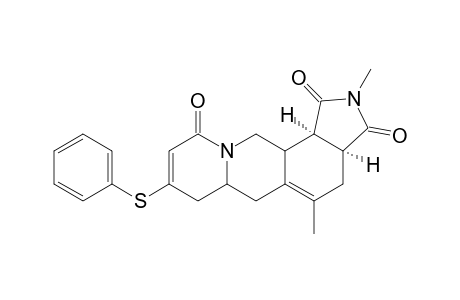 endo-cis-2,5-Dimethyl-8-(phenylthio)-3a,4,6a,7,12,12a-hexahydropyrido[1,2-b]pyrrolo[3,4-h]isoquinoline-1,3,10(2H,6H,12bH)-trione