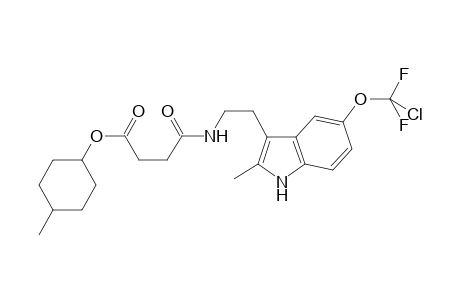 4-Methylcyclohexyl 4-[(2-{5-[chloro(difluoro)methoxy]-2-methyl-1H-indol-3-yl}ethyl)amino]-4-oxobutanoate
