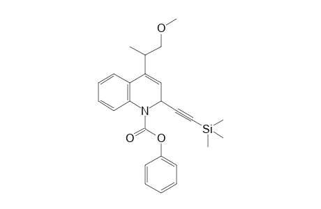 4-(2-Methoxy-1-methyl-ethyl)-2-trimethylsilanylethynyl-2H-quinoline-1-carboxylic acid phenyl ester