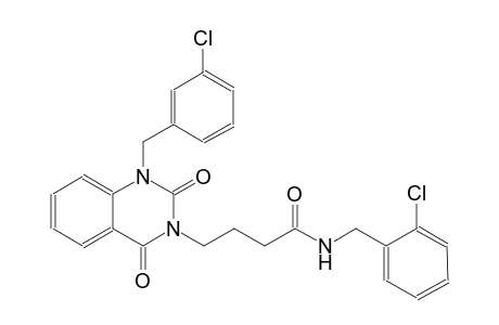 N-(2-chlorobenzyl)-4-(1-(3-chlorobenzyl)-2,4-dioxo-1,4-dihydro-3(2H)-quinazolinyl)butanamide