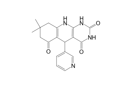 Pyrimido[4,5-b]quinoline-2,4,6(1H,3H,7H)-trione, 5,8,9,10-tetrahydro-8,8-dimethyl-5-(3-pyridinyl)-