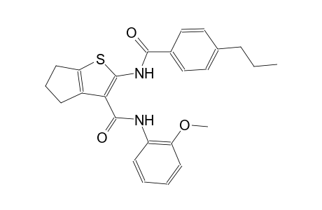 N-(2-methoxyphenyl)-2-[(4-propylbenzoyl)amino]-5,6-dihydro-4H-cyclopenta[b]thiophene-3-carboxamide