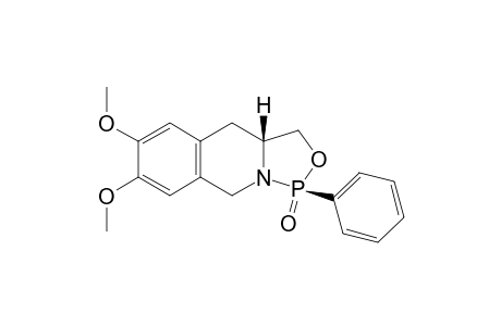 (1S,3aR)-6,7-dimethoxy-1-phenyl-3,3a,4,9-tetrahydro-[1,3,2]oxazaphospholo[3,4-b]isoquinoline 1-oxide