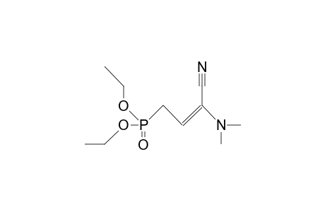 2-Dimethylamino-4-diethylphosphono-2-propennitrile