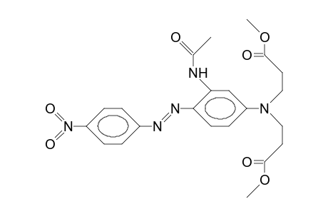 2-Acetamido-4-(bis[2-methoxycarbonyl-ethyl]amino)-4'-nitro-azobenzene