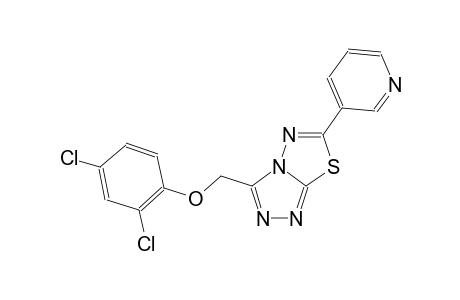 [1,2,4]triazolo[3,4-b][1,3,4]thiadiazole, 3-[(2,4-dichlorophenoxy)methyl]-6-(3-pyridinyl)-