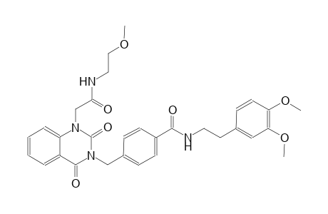 N-[2-(3,4-dimethoxyphenyl)ethyl]-4-[(1-{2-[(2-methoxyethyl)amino]-2-oxoethyl}-2,4-dioxo-1,4-dihydro-3(2H)-quinazolinyl)methyl]benzamide