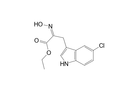 1H-Indole-3-propanoic acid, 5-chloro-.alpha.-(hydroxyimino)-, ethyl ester