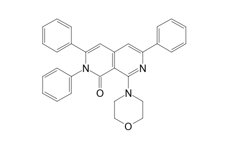 2,7-Naphthyridin-1(2H)-one, 8-(4-morpholinyl)-2,3,6-triphenyl-