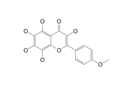3,5,6,7,8-PENTAHYDROXY-2-(4-METHOXYPHENYL)-4H-1-BENZOPYRAN-4-ONE;3,5,6,7,8-PENTAHYDROXY-4'-METHOXYFLAVONE