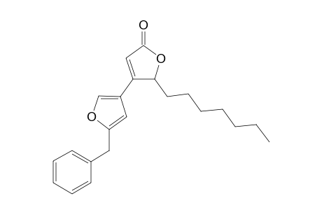4-(3'-(5'-Benzylfuranyl)-5-heptyl-2(5)-furanone