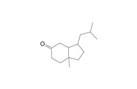 5H-Inden-5-one, octahydro-7a-methyl-3-(2-methylpropyl)-