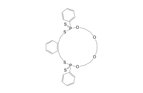 4,15-di(phenyl)-4,15-disulfanylidene-5,8,11,14-tetraoxa-3,16-dithia-4$l^{5},15$l^{5}-diphosphabicyclo[16.4.0]docosa-1(22),18,20-triene