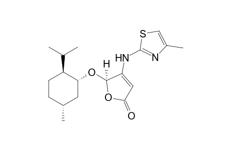 5-(R)-[(1R,2S,5R)-(-)-Menthyloxy]-4-(4'-methyl-2'-thiazolylamino)-2(5H)-furanone