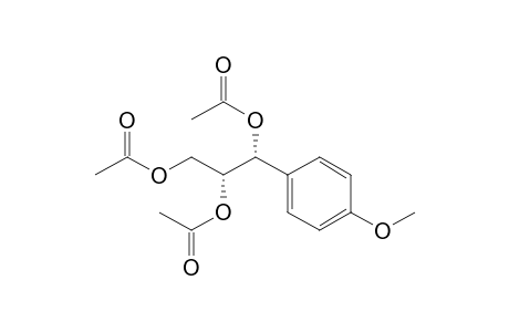 1,2,3-Propanetriol, 1-(4-methoxyphenyl)-, triacetate, (R*,R*)-