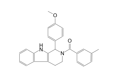 1H-pyrido[3,4-b]indole, 2,3,4,9-tetrahydro-1-(4-methoxyphenyl)-2-(3-methylbenzoyl)-