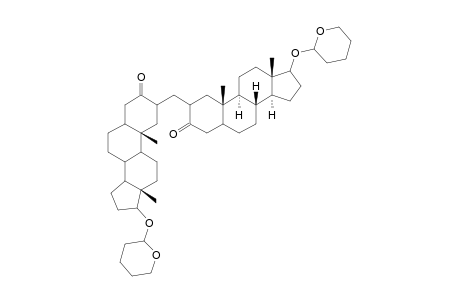 2-([3-Oxo-17-(tetrahydro-2H-pyran-2-yloxy)androstan-2-yl]methyl)-17-(tetrahydro-2H-pyran-2-yloxy)androstan-3-one