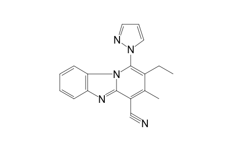 Pyrido[1,2-a]benzimidazole-4-carbonitrile, 2-ethyl-3-methyl-1-(1-pyrazolyl)-