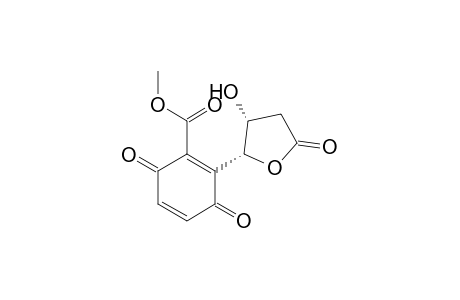 Methyl 2-(cis-5'-Oxo-3'-hydroxytetrahydrofuran-2'-yl)-3,6-dioxocyclohexa-1,4-diencarboxylate