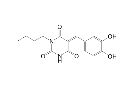 (5E)-1-butyl-5-(3,4-dihydroxybenzylidene)-2,4,6(1H,3H,5H)-pyrimidinetrione