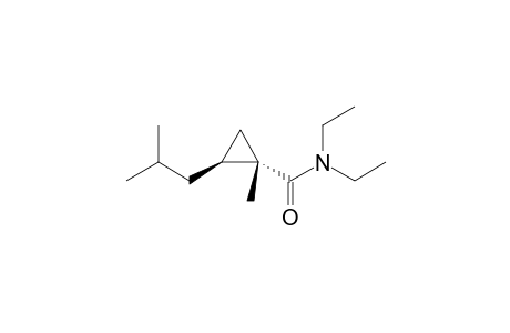 (1S*,2S*)-N,N-Diethyl-2-iso-butyl-1-methylcyclopropanecarboxamide